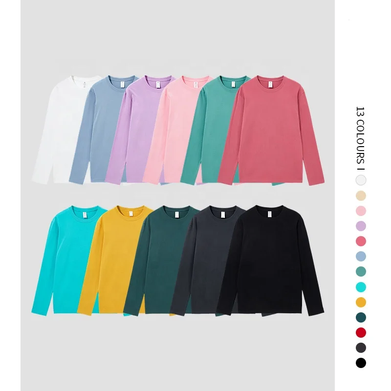 Wholesale fashion good quality crew neck solid color blank combed cotton loose style unisex heavy long sleeve T shirt mens, Picture color
Wholesale fashion good quality crew neck solid color blank combed cotton loose style unisex heavy long sleeve T shirt mens, Picture color
