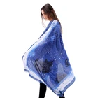 2019 New design custom floral foil printed cotton logo viscose scarf shawl women scarf