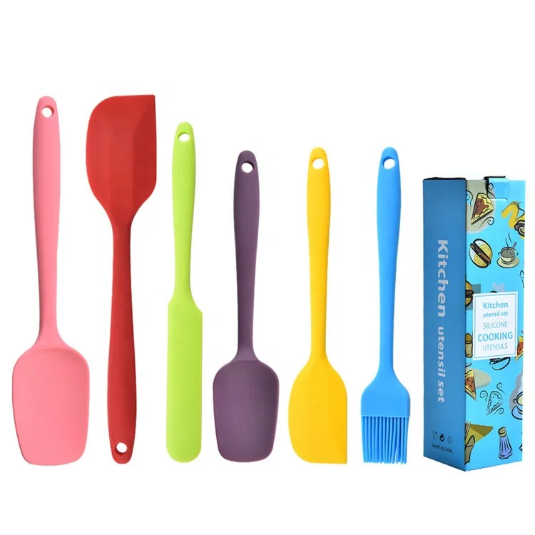New Arrival Colorful Silicone Spatula Set Of 6 Piece Silicone Cream Spatula Brush Set Baking
New Arrival Colorful Silicone Spatula Set Of 6 Piece Silicone Cream Spatula Brush Set Baking