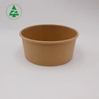 Customized disposable recyclable oil proof salad box salad bowl set