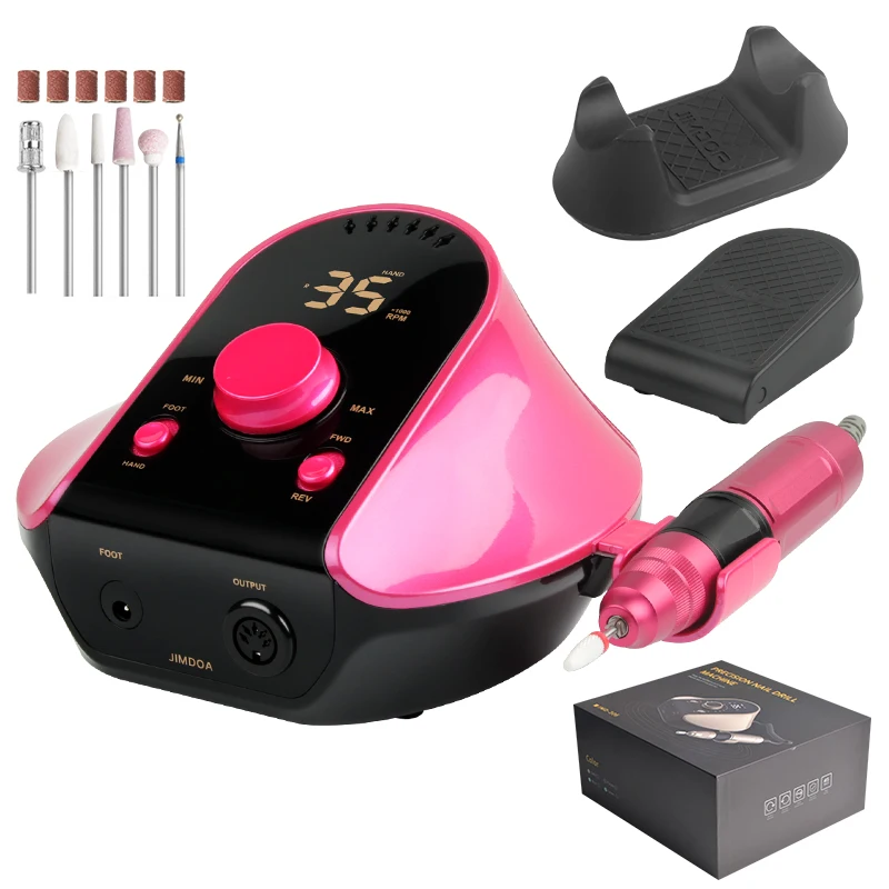 45W 35000RPM Nail Drill Manicure Machine Electric Drill Bits Cutters for Removing Gel Nail Varnish File
45W 35000RPM Nail Drill Manicure Machine Electric Drill Bits Cutters for Removing Gel Nail Varnish File