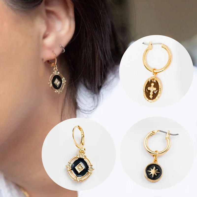High Quality Coin Shape Fashion Dubai Gold Alloy Jewelry Dripping Oil Pendant Female Earrings, Picture
High Quality Coin Shape Fashion Dubai Gold Alloy Jewelry Dripping Oil Pendant Female Earrings, Picture