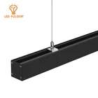 Extendable design indoor office shop pendant lamp aluminum 36w led linear lighting fixture