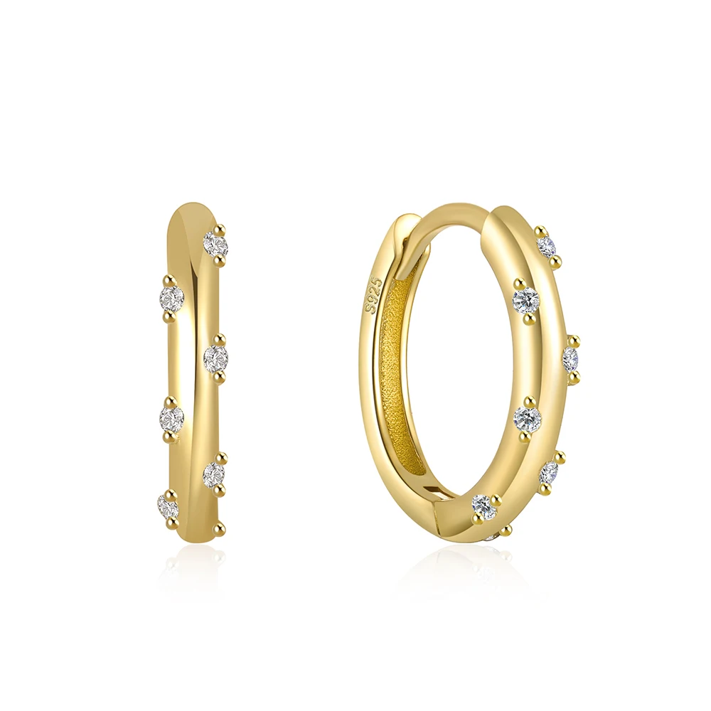 CANNER Highly Popular 18K Gold Plated 10Mm Inner Hoop Colorful Zircon Sterling Silver Earrings For Women
CANNER Highly Popular 18K Gold Plated 10Mm Inner Hoop Colorful Zircon Sterling Silver Earrings For Women