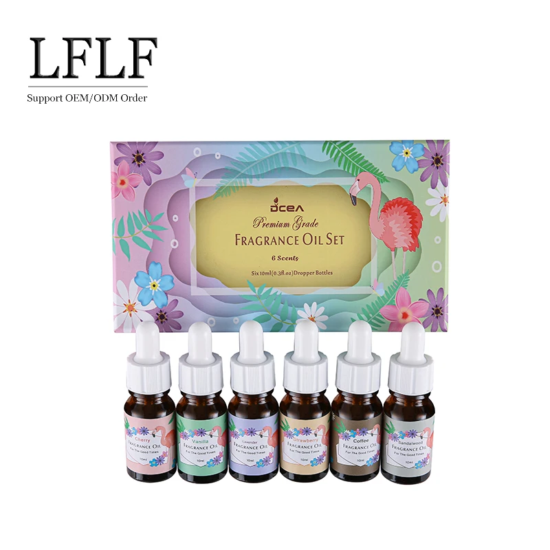 

10ml aroma essential oil set natural perfume essential oil 6 bottles different scents aroma diffuser oils