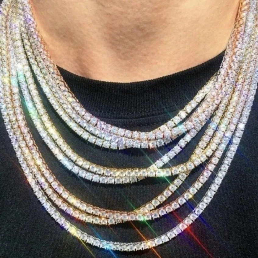Hip Hop Men's Jewelry Necklace Zircon Inlaid Chain 18k Gold Plated Necklace Jewelry, Silver plated
Hip Hop Men's Jewelry Necklace Zircon Inlaid Chain 18k Gold Plated Necklace Jewelry, Silver plated