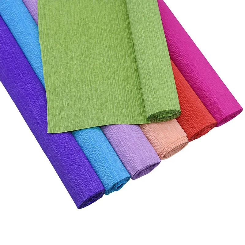 Hot sale patterned crepe paper,rainbow crepe paper streamer,Colorful DIY Party rainbow Crepe Paper streamers