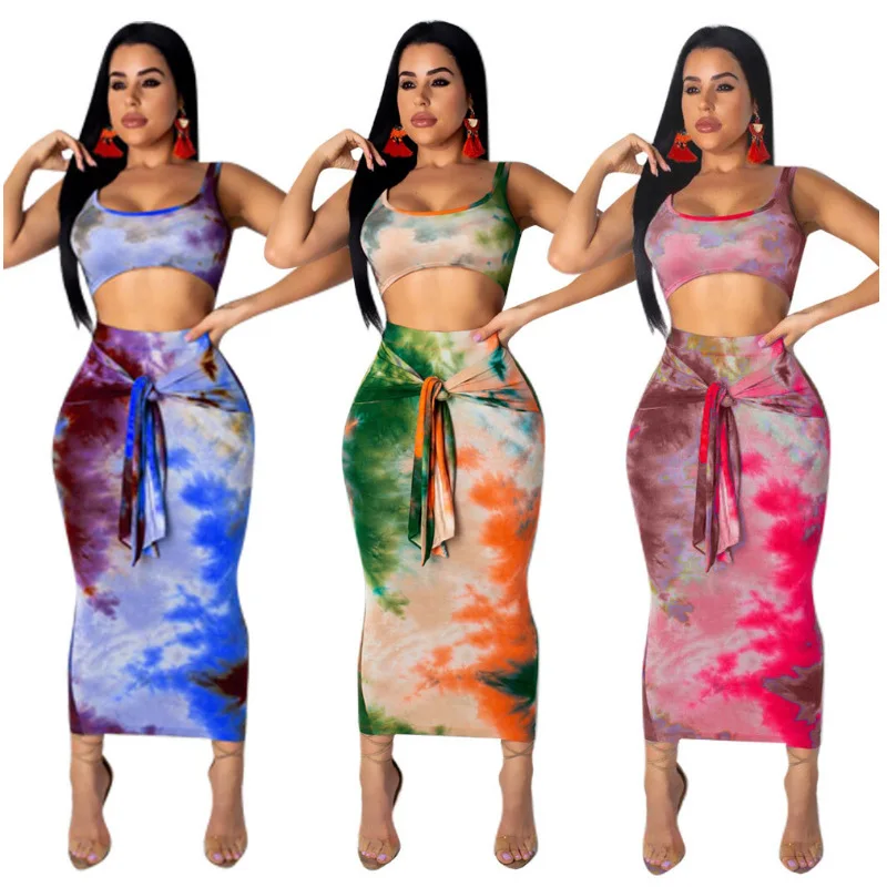 2Pcs Set Women Clothes Suit Ladies Summer Sleeveless Crop Top Bandaged Skirt Streetwear Clubwear, Picture shows
2Pcs Set Women Clothes Suit Ladies Summer Sleeveless Crop Top Bandaged Skirt Streetwear Clubwear, Picture shows