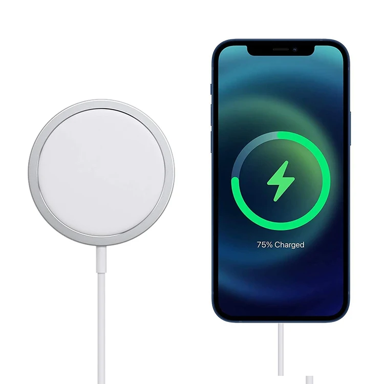 Best Selling Portable Fast Charging Qi Certified Magnet Adsorb Magentic Wireless Charger For Iphone 12 Pro, Silver
Best Selling Portable Fast Charging Qi Certified Magnet Adsorb Magentic Wireless Charger For Iphone 12 Pro, Silver