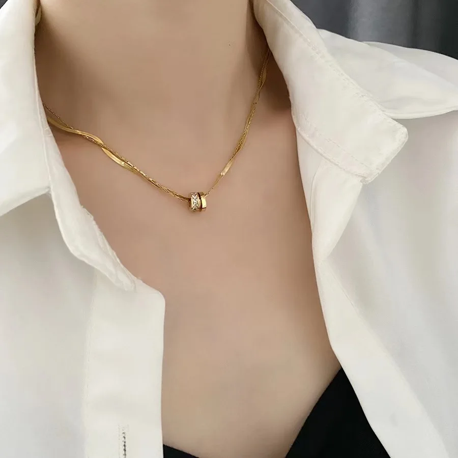 Nabest Stainless Steel Double Rings Lariat Pendant Necklaces Women PVD Plated Rhinestone Lucky Jewelry Necklaces
Nabest Stainless Steel Double Rings Lariat Pendant Necklaces Women PVD Plated Rhinestone Lucky Jewelry Necklaces