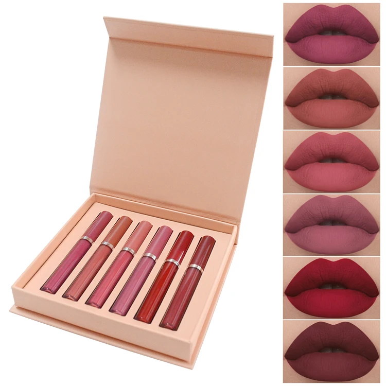 Lipstick Set 6 Colors Matte Lipstick Waterproof Long Lasting Non Stick Vegan Lipstick Makeup Gift Box
Lipstick Set 6 Colors Matte Lipstick Waterproof Long Lasting Non Stick Vegan Lipstick Makeup Gift Box