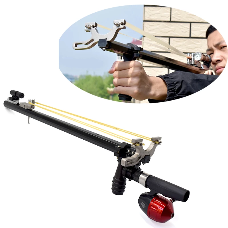 Telescopic Long Rod Slingshot Rifle With Various Fish Slingshot Hunting Shooting Accessories Set, As picture
Telescopic Long Rod Slingshot Rifle With Various Fish Slingshot Hunting Shooting Accessories Set, As picture