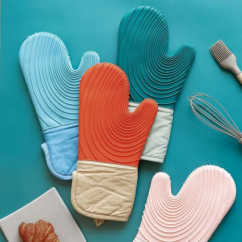 High quality In stock non stick long oven mitts heat resistant silicone gloves with quilted liner
High quality In stock non stick long oven mitts heat resistant silicone gloves with quilted liner