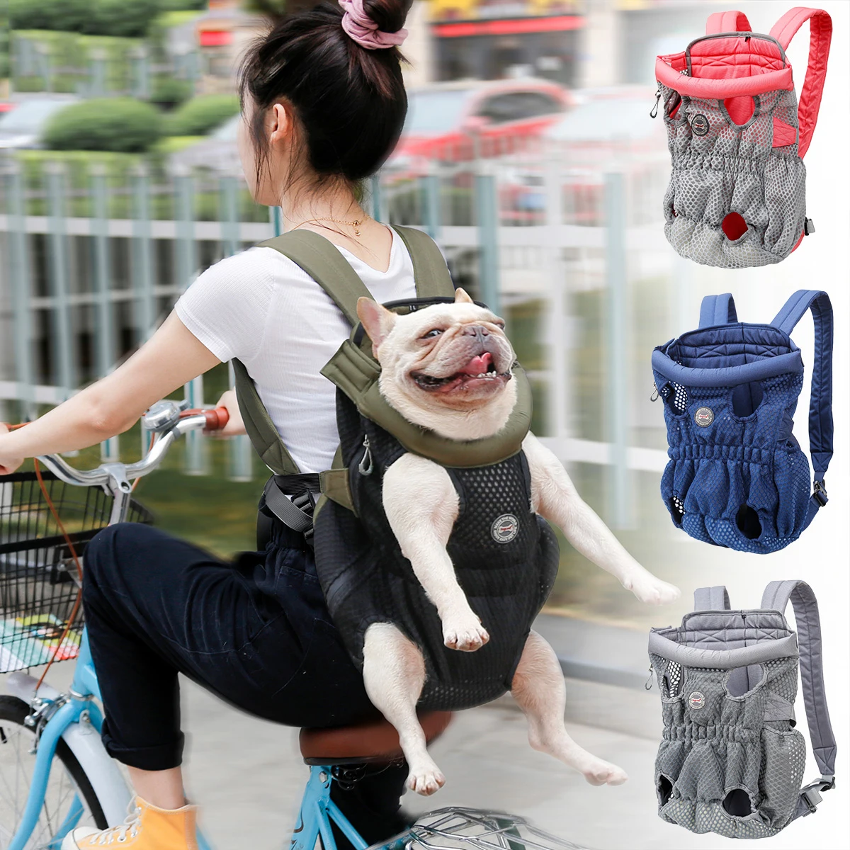 Adjustable pet dog bag carrier Sling outdoor travel pet bag front chest backpack, As picture
Adjustable pet dog bag carrier Sling outdoor travel pet bag front chest backpack, As picture