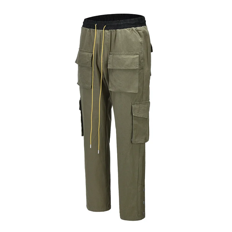 MILTARY PANTS green Men Multiple Pockets Pants Trousers high street wear cool man hip hop Loose cargo pants
MILTARY PANTS green Men Multiple Pockets Pants Trousers high street wear cool man hip hop Loose cargo pants