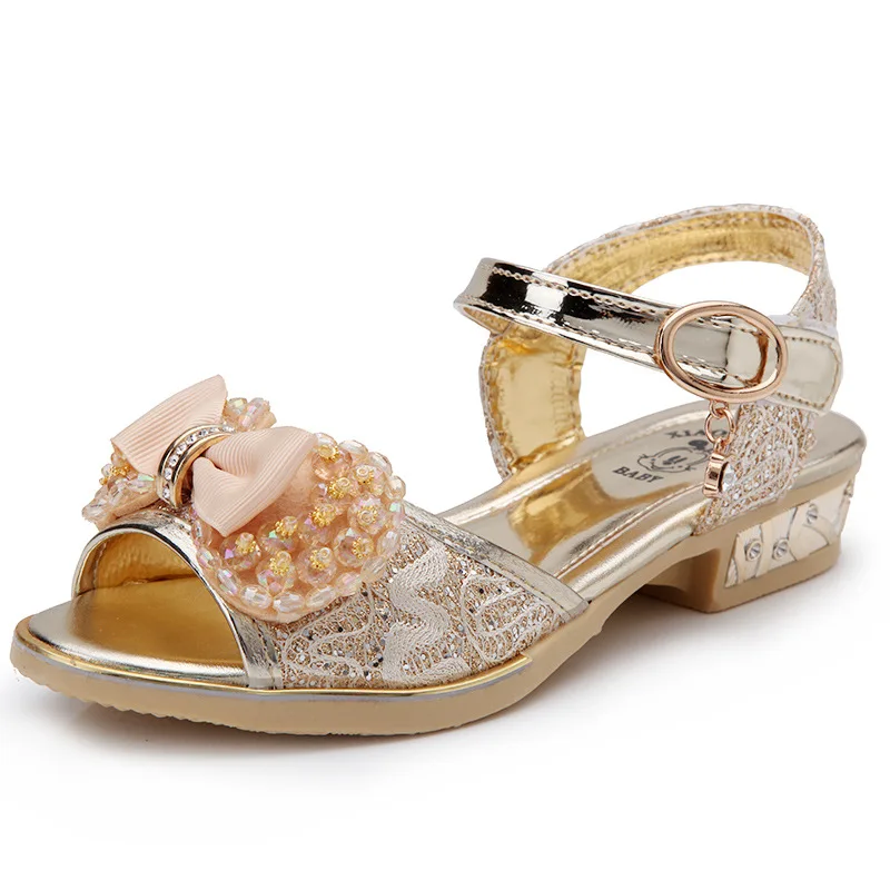 Princess Middle Children Shoes For Girls Kids Fashion Elegant Little High Heel Shoes With Bow 2021 Summer Style, Gold pink
Princess Middle Children Shoes For Girls Kids Fashion Elegant Little High Heel Shoes With Bow 2021 Summer Style, Gold pink