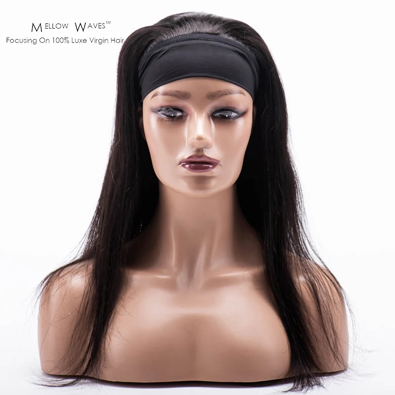 Mellow Waves HeadBand Wig Straight Human Hair Wig No Lace Front Wigs for Black Women Natural Color high Density, Natural colors
Mellow Waves HeadBand Wig Straight Human Hair Wig No Lace Front Wigs for Black Women Natural Color high Density, Natural colors