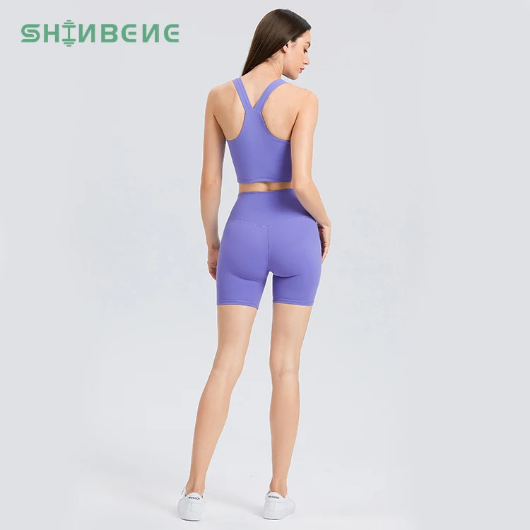 SHINBENE Women Athletic Wear High Stretch Fitness Yoga Wear 2 Piece Sports Sets Crop Top and Biker Shorts Sets
SHINBENE Women Athletic Wear High Stretch Fitness Yoga Wear 2 Piece Sports Sets Crop Top and Biker Shorts Sets