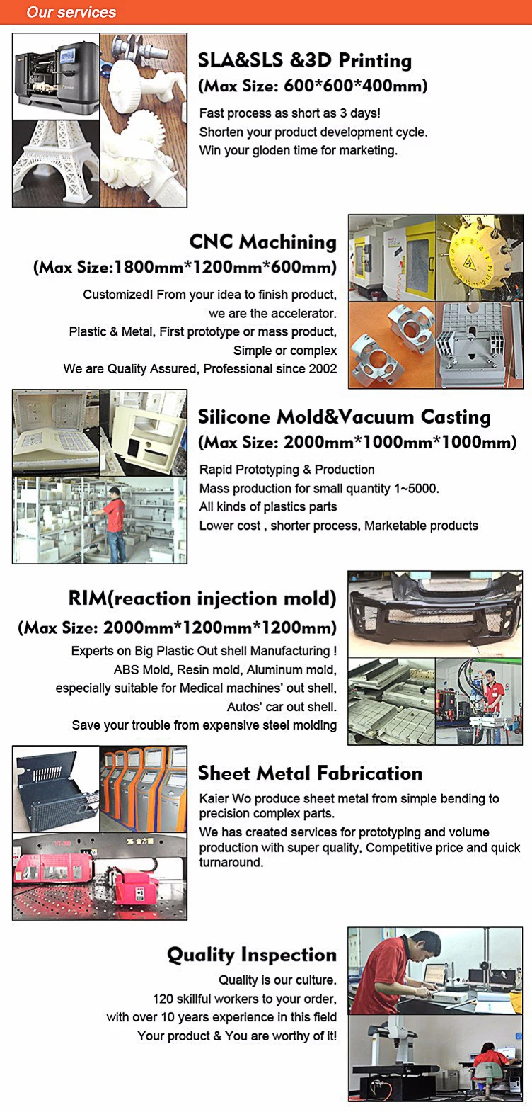 our services