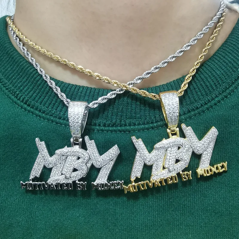 Hip Hop MBM alphabet Patchwork pendant ice out zircon gold plated necklace Rap jewelry Man charm jewelry Hip hop jewelry
Hip Hop MBM alphabet Patchwork pendant ice out zircon gold plated necklace Rap jewelry Man charm jewelry Hip hop jewelry