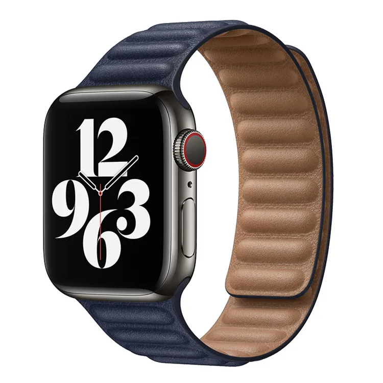 Adjustable Leather Strap with Magnetic Closure System for Apple Watch Band 44mm 42mm 40mm 38mm, Multicolor
Adjustable Leather Strap with Magnetic Closure System for Apple Watch Band 44mm 42mm 40mm 38mm, Multicolor
