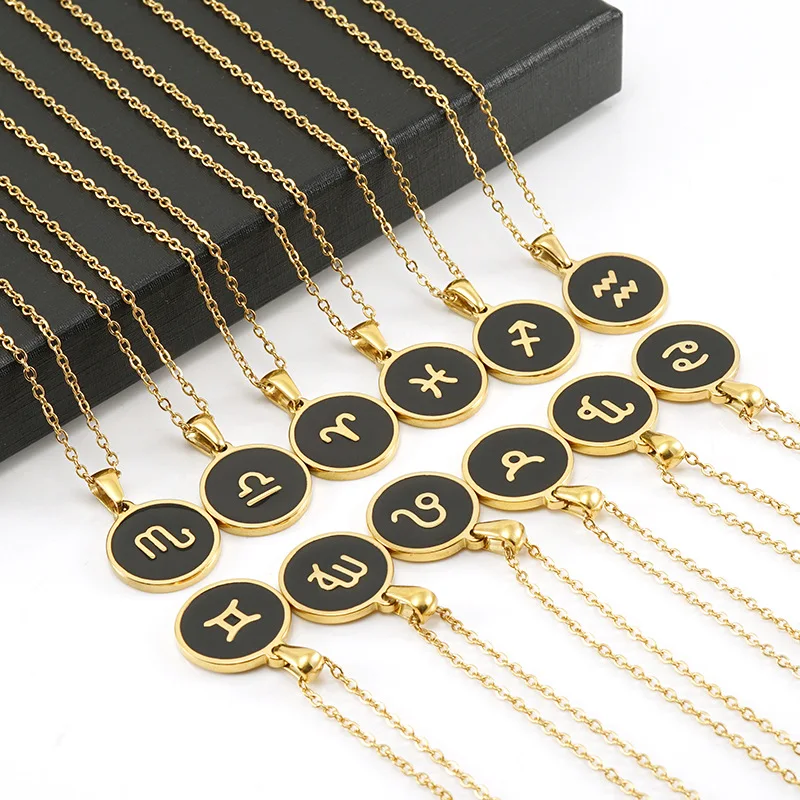Poya Custom Name 18K Gold Plated Jewelry Stainless Steel 12 Horoscope Zodiac Sign Necklace
Poya Custom Name 18K Gold Plated Jewelry Stainless Steel 12 Horoscope Zodiac Sign Necklace