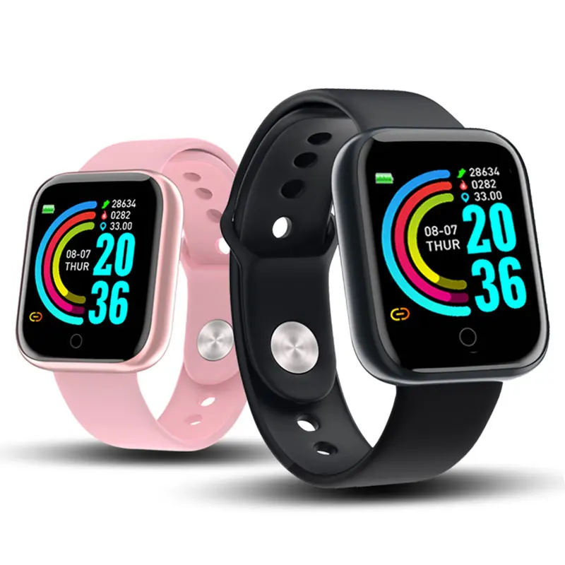 Touch Screen Y68 App Control Smart Bracelet Health Sleep Monitoring Sports Blood Pressure Monitor Watch, Black white pink
Touch Screen Y68 App Control Smart Bracelet Health Sleep Monitoring Sports Blood Pressure Monitor Watch, Black white pink