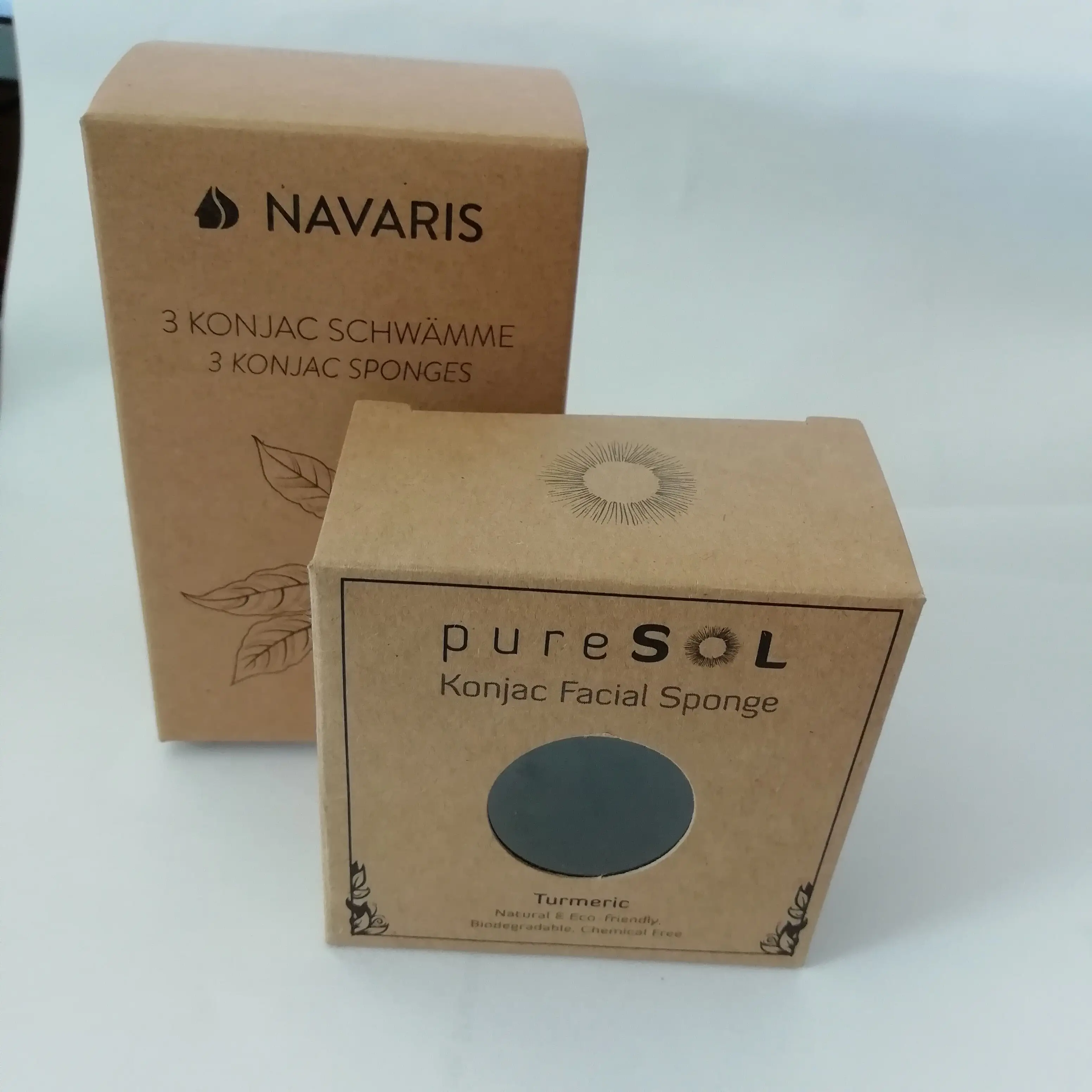 custom kraft/craft paper sponge packaging box