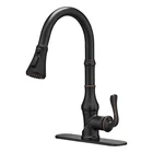 BWE Modern Cupc Upc NSF Single Handle Oil Rubbed Bronzel Commercial Pull Down Kitchen Sink Faucet with Sprayer
