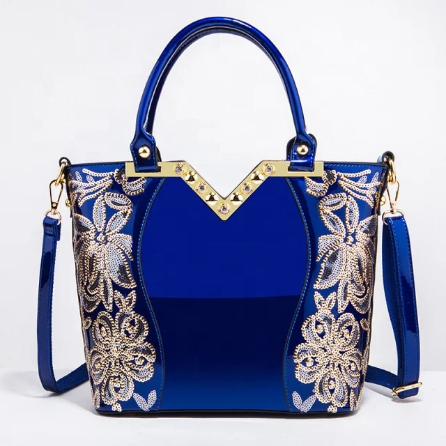 Wholesale Custom Brand High Capacity Ladies Embroidery Patent Leather Bags Handbag For Women, Red, blue, black, gold
Wholesale Custom Brand High Capacity Ladies Embroidery Patent Leather Bags Handbag For Women, Red, blue, black, gold