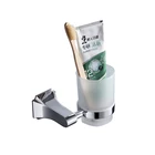 Chrome Wall Mount Single Tumbler Holder Bathroom Cup Holder Toilet Cup Holder