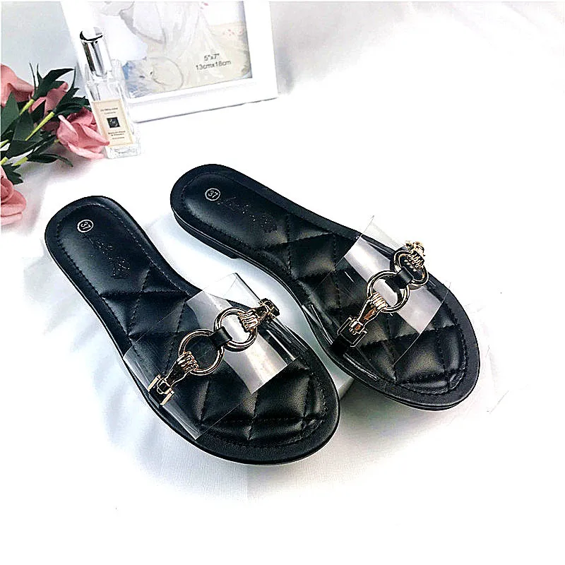 Factory wholesale price metallic buckle decor clear strap women padded slippers open toe lady mules fashion flats slides
Factory wholesale price metallic buckle decor clear strap women padded slippers open toe lady mules fashion flats slides