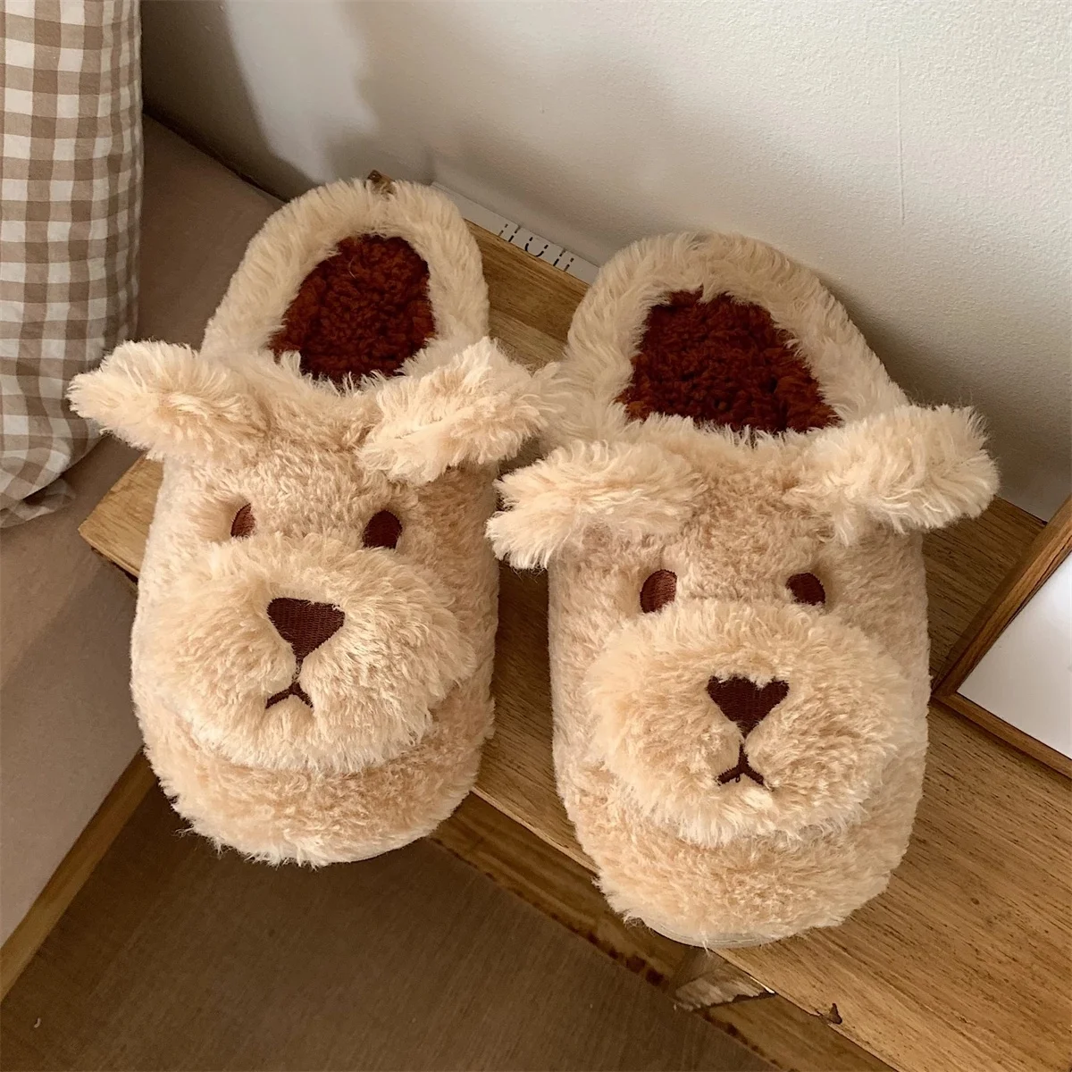 Cute Animal Slipper For Women Girls Fashion Kawaii Fluffy Winter Warm Slippers Woman Cartoon Milk Cow House Slippers Funny Shoes
Cute Animal Slipper For Women Girls Fashion Kawaii Fluffy Winter Warm Slippers Woman Cartoon Milk Cow House Slippers Funny Shoes