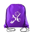 School Drawstring Bag With Zipper Pocket Back To School Custom Printed Sport Drawstring Bag With Front Zipper Pocket
