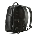 Leather Backpacks Manufacturers BOPAI Luxury Men Back Packs Business Travel Genuine Leather Laptop Backpack