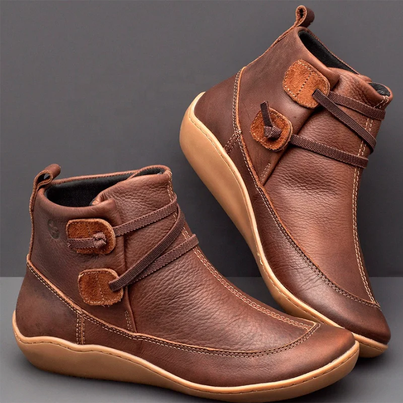 Wholesale fashion women casual shoes flat martin boots belt british style vintage ankle boots for women
Wholesale fashion women casual shoes flat martin boots belt british style vintage ankle boots for women