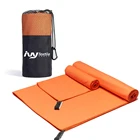 Absorbent fitness quick dry rpet travel towel set with pouch