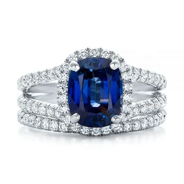 Popular 925 Sterling Silver Oval Shape Blue Sapphire Gemstone Wedding Ring Set For Women
Popular 925 Sterling Silver Oval Shape Blue Sapphire Gemstone Wedding Ring Set For Women