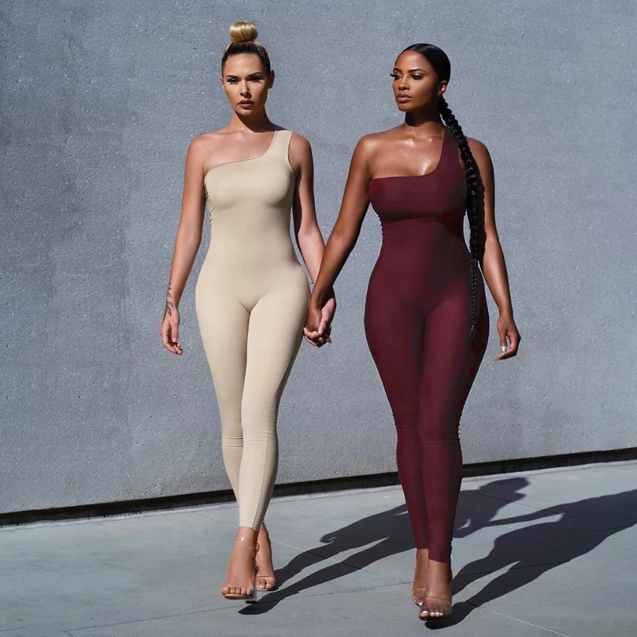 2020 Sexy One-Shoulder Casual Sporty Rompers Jumpsuit Fitness Sleeveless Bodycon Workout Women Jumpsuits jumpsuit
2020 Sexy One-Shoulder Casual Sporty Rompers Jumpsuit Fitness Sleeveless Bodycon Workout Women Jumpsuits jumpsuit