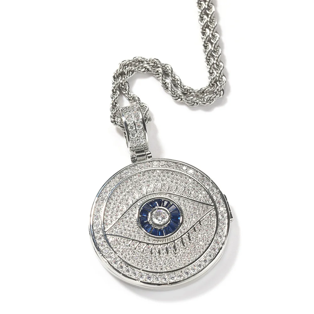 Big Round Shape Turkish Blue Evil Eyes CZ Picture Pendant Necklace Blue Eye Jewelries for Women Men, Gold,silver
Big Round Shape Turkish Blue Evil Eyes CZ Picture Pendant Necklace Blue Eye Jewelries for Women Men, Gold,silver