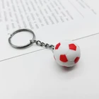 wholesale amsterdam fashion cheap football tennis cricket soccer keyrings round balls key ring for car