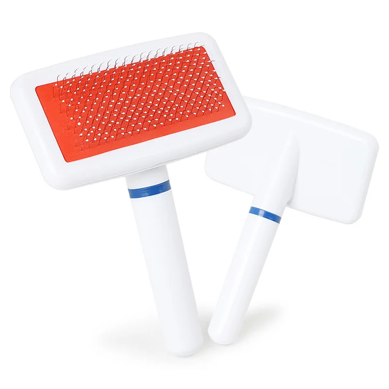 Hot Selling Grooming Brush Non-slip Handle Massage Comb Pet Hair Cat Brush Wholesale, As picture 
Hot Selling Grooming Brush Non-slip Handle Massage Comb Pet Hair Cat Brush Wholesale, As picture