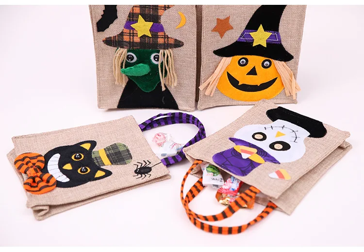 halloween decoration creative cartoon pumpkin witch gift bag