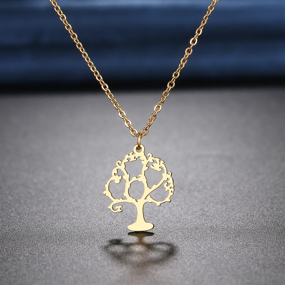 Stainless Steel Necklaces Willow Tree Pendants Chain Choker Jewellery Fashion Necklace For Women Jewelry Wedding Party Gifts
Stainless Steel Necklaces Willow Tree Pendants Chain Choker Jewellery Fashion Necklace For Women Jewelry Wedding Party Gifts