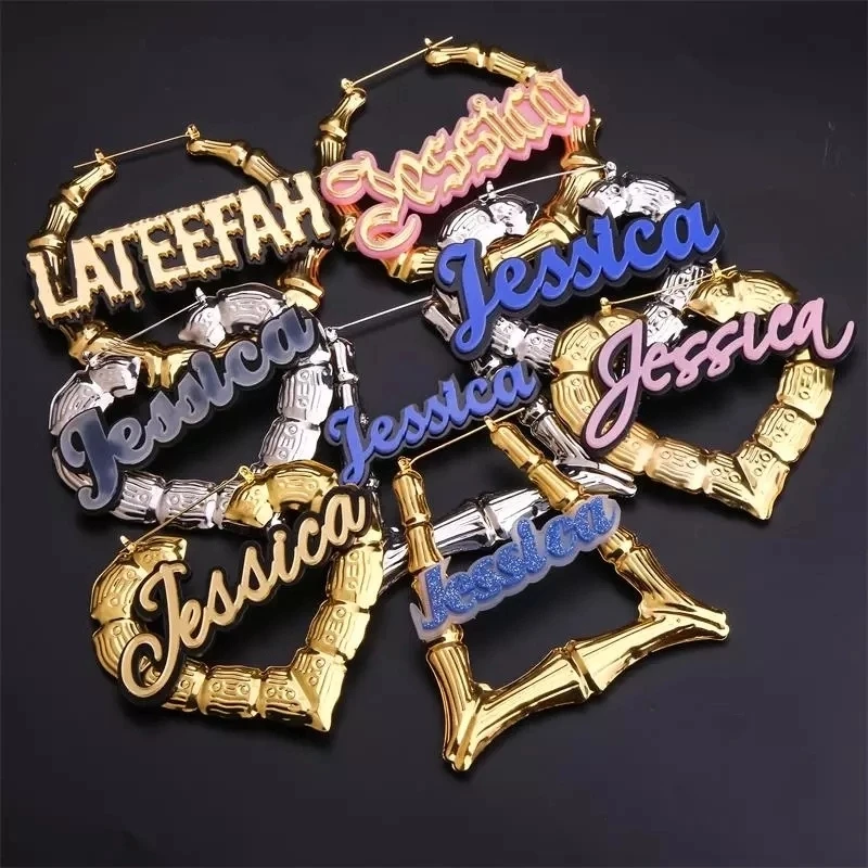 2020 Wholesale resin Acrylic Hip Hop custom name big stud drop hoop earrings jewellery
2020 Wholesale resin Acrylic Hip Hop custom name big stud drop hoop earrings jewellery