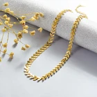 BAOYAN Fashion Stainless Steel Wedding 18K Gold Plated Necklace Jewelry