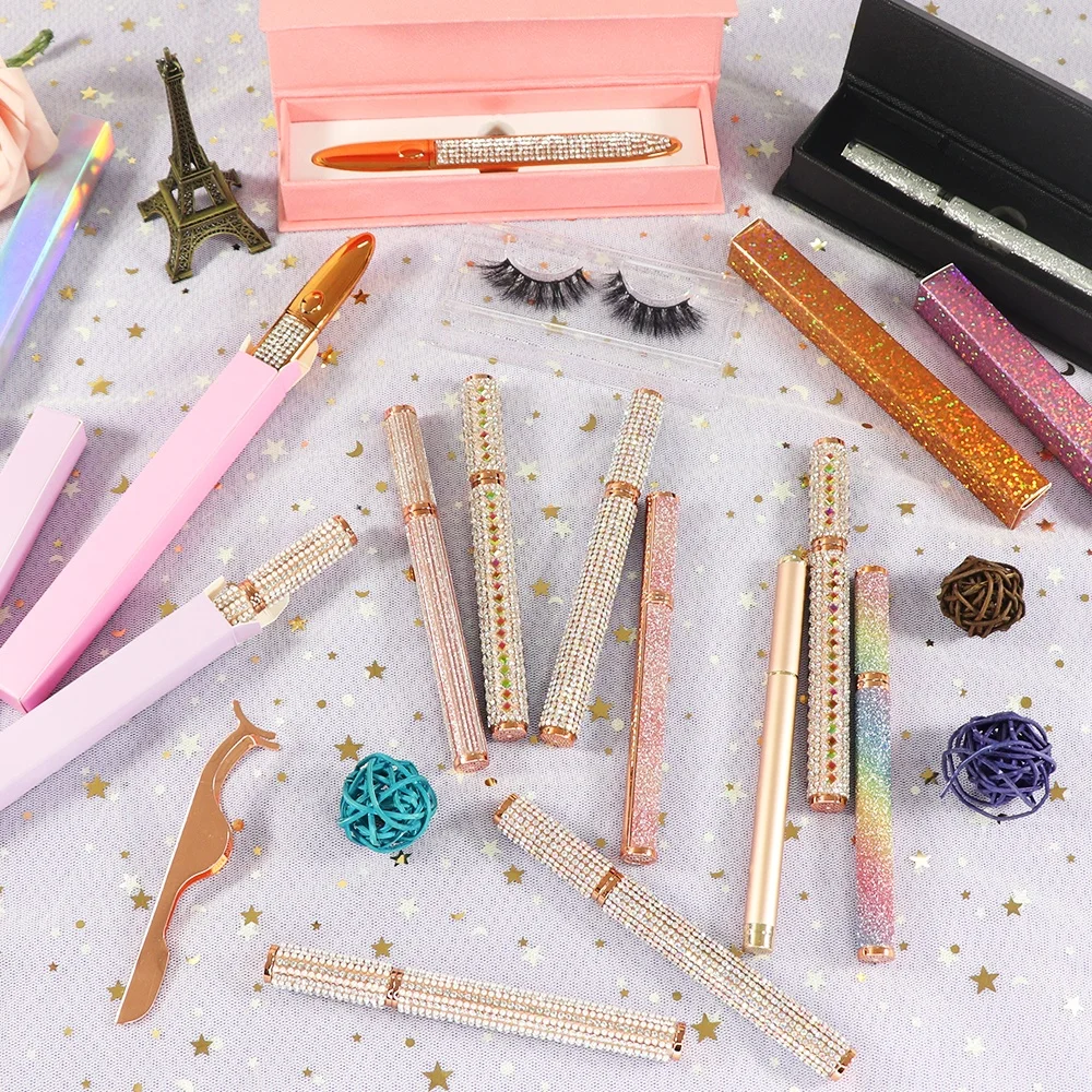 Waterproof Glitter Eyelash Glue Custom Magnetic Eyeliner Lash Glue Pen with Liquid Eyeliner Packaging, Black .clear .other color
Waterproof Glitter Eyelash Glue Custom Magnetic Eyeliner Lash Glue Pen with Liquid Eyeliner Packaging, Black .clear .other color
