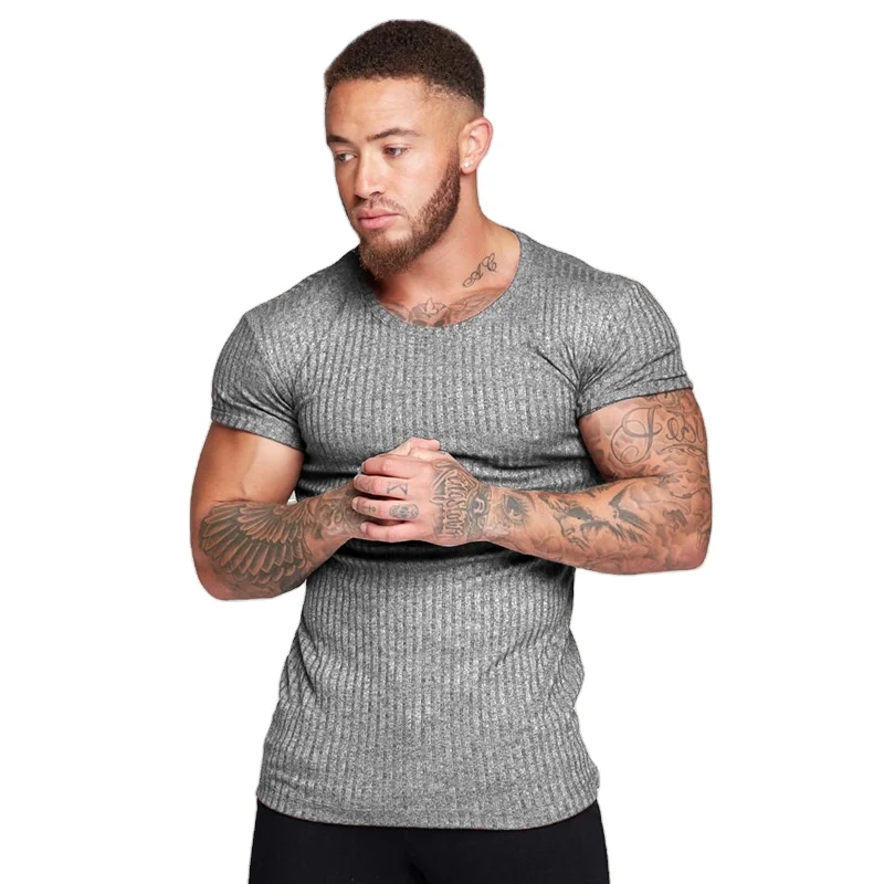 Summer men's sports fitness short-sleeved T-shirt casual slim knit sweater tight-fitting super elastic breathable t-shirt men
Summer men's sports fitness short-sleeved T-shirt casual slim knit sweater tight-fitting super elastic breathable t-shirt men