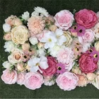 Z-1156 Customizable color Artificial Silk Blue Peony Flower Head Wall