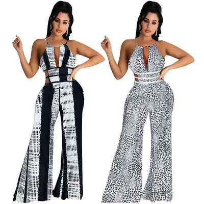 Wholesale Summer Fashion Jumpsuits Sleeveless Backless Women One Piece Jumpsuit Sleeveless Wide Leg Loose Rompers, Black and white dots
Wholesale Summer Fashion Jumpsuits Sleeveless Backless Women One Piece Jumpsuit Sleeveless Wide Leg Loose Rompers, Black and white dots
